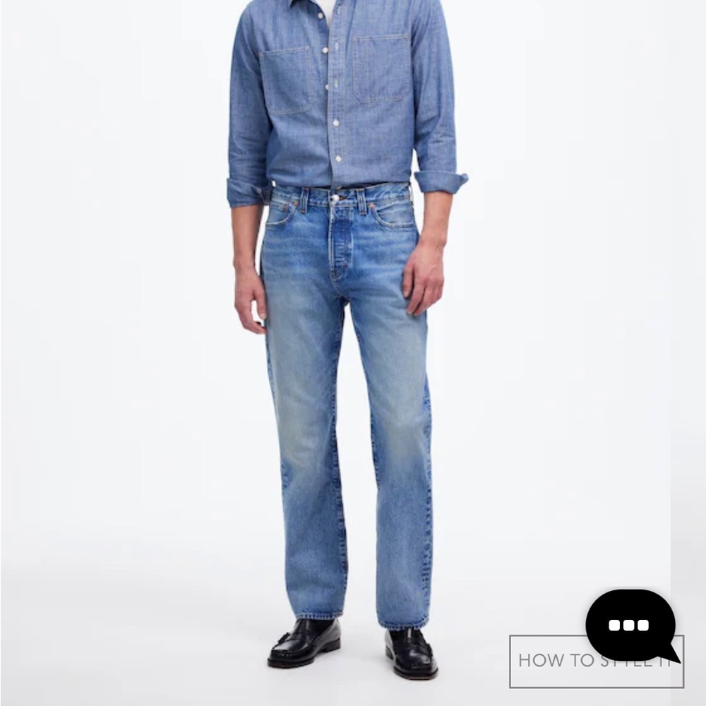 Madewell The 1991 Straight Jeans - Athens Wash - 30/32